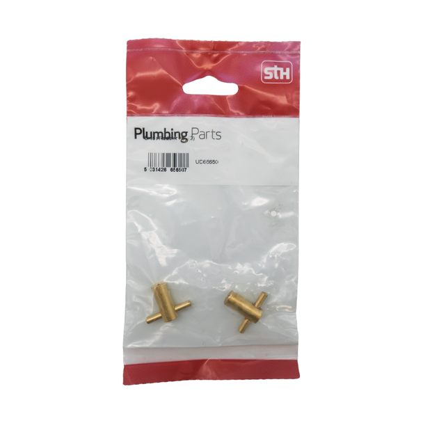 STH Pre-Packed Brass Radiator Vent Key Pack of 2 UD65650
