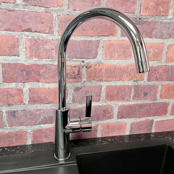 STH Westco Jeroni Swan Spout Mono Kitchen Mixer in Chrome 4E1406