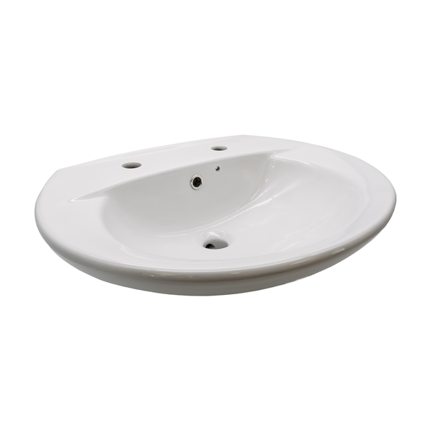 Flawed James Hargreaves Vital 550 mm Washbasin with 2 Tap Holes and Chainstay  VIT004