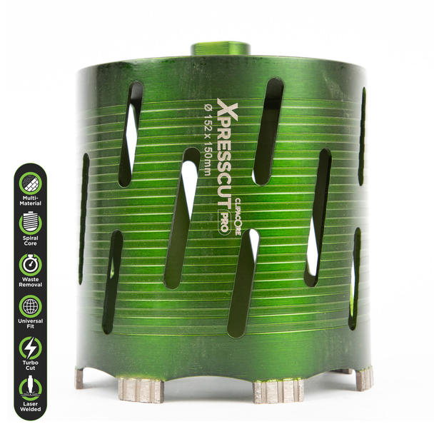 XPRESSCUT 152 x 150mm Dry Diamond Core Drill Bit - QCXP152