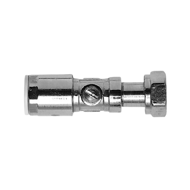 Polyfit Brass Chrome Plated Service Valve 15mm x 1/2" FIT8615