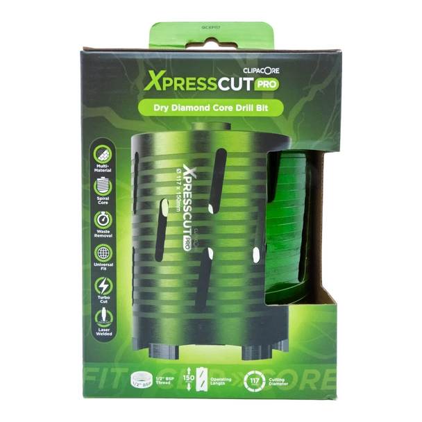 Xpresscut 117 x 150mm Core bit Box front