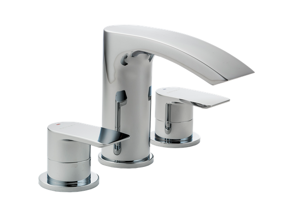 STH Westco Lamina 3 Hole Bath Filler in Chrome 4E1153