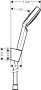 Hansgrohe Crometta 100 Porter Set in White and Chrome 26690400