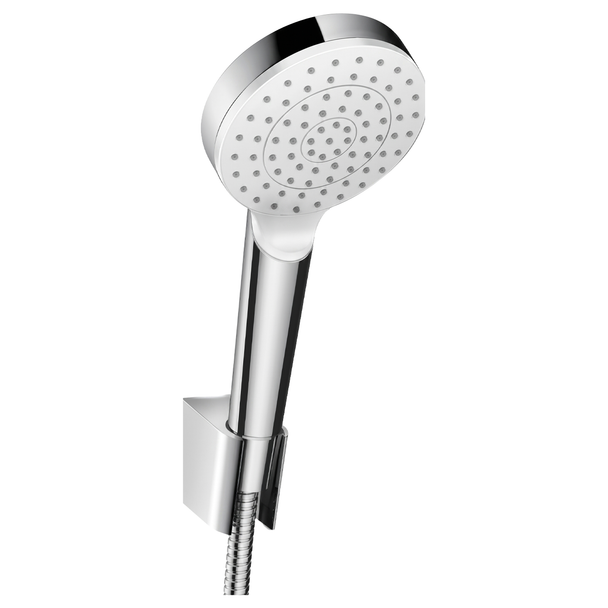 Hansgrohe Crometta 100 Porter Set in White and Chrome 26690400