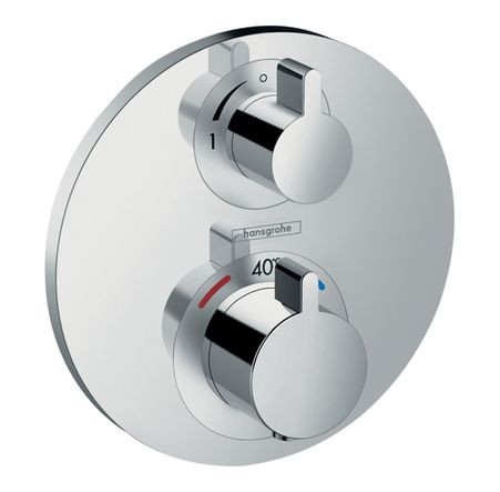Hansgrohe Ecostat S Concealed Thermostatic Mixer with Shut Off Valve 15757000