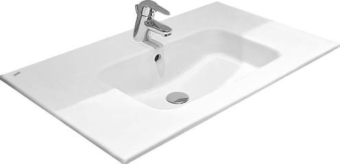 Flawed Roca Victoria Basic Basin and 3 Drawer Vanity Unit in Gloss White
