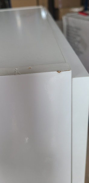 Flawed Roca Victoria Basic Basin and 3 Drawer Vanity Unit in Gloss White