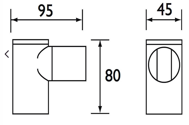 Bristan Hand Shower Parking Bracket in Chrome WB101 C