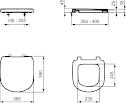 Ideal Standard Short Projection Tempo Toilet Seat and Cover T679901