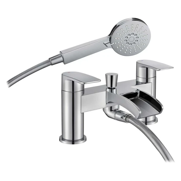 Francis Pegler Cascada Bath Shower Mixer 2 Tap Hole with Kit 922029