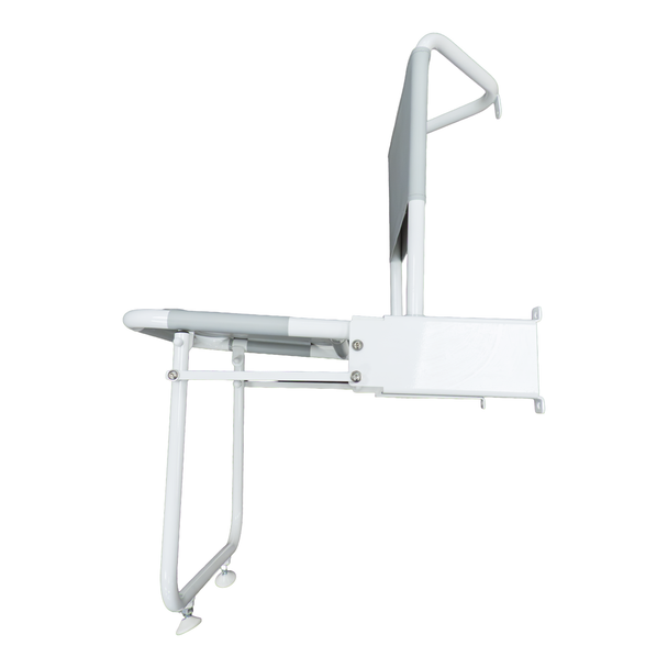 Barwood Wall Mounted Hinged Shower Seat with Back Rest and Legs B219F