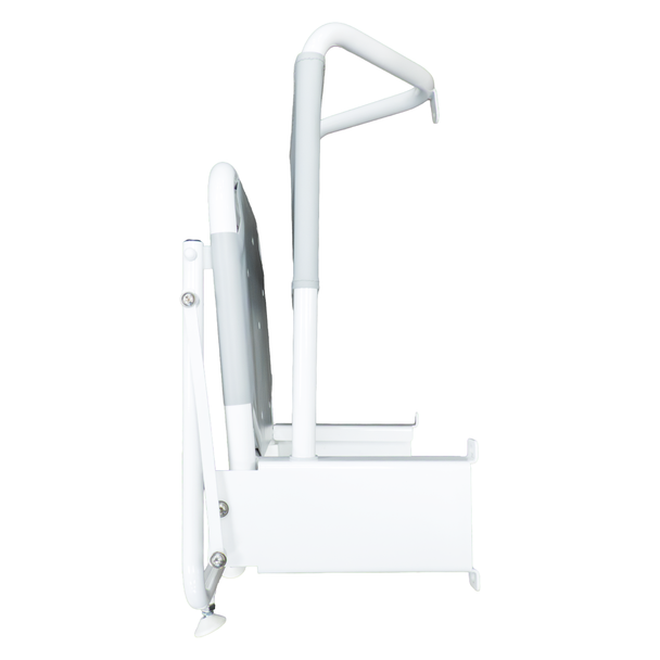 Barwood Wall Mounted Hinged Shower Seat with Back Rest and Legs B219F