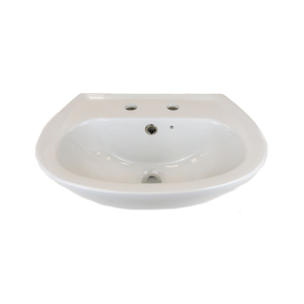 Fresssh 2TH Wall White Basin 450mm x 330mm c/w Hangers 352719WH