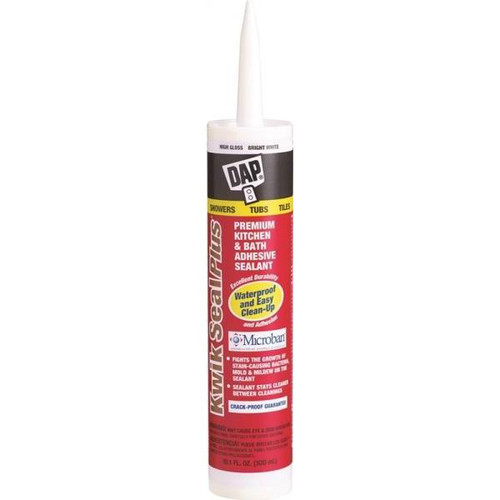 DAP White All Purpose Kwik Adhesive Sealant 10.1oz