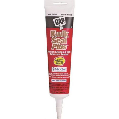 DAP White All Purpose Kwik Adhesive Sealant 5.5oz