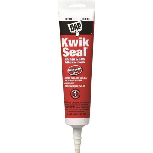 DAP Clear All Purpose Kwik Adhesive Caulk Sealant 5.5oz