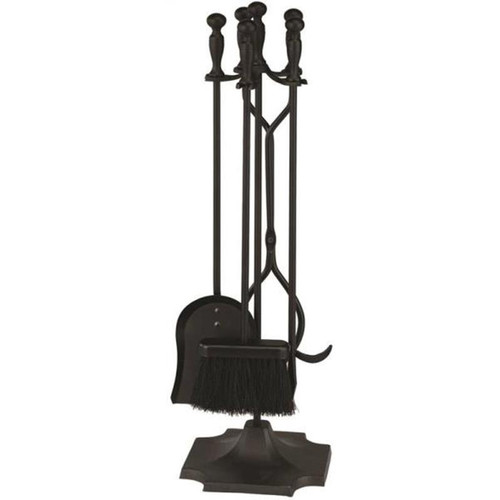 Homebasix Black Fireplace Tool Set - 5 Pieces