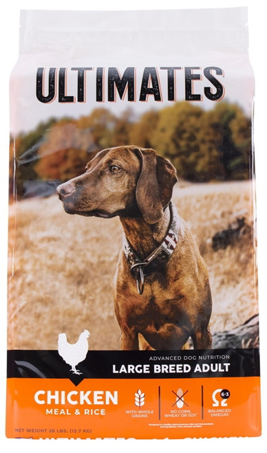 Ultimates Advanced Dog Nutrition Large Breed Adult Chicken Meal and Brown Rice 28LBS