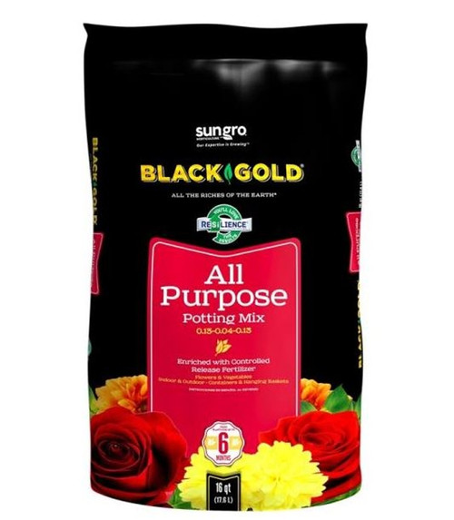 Black Gold All Purpose Potting Soil with Fertilizer - 16 Qt.