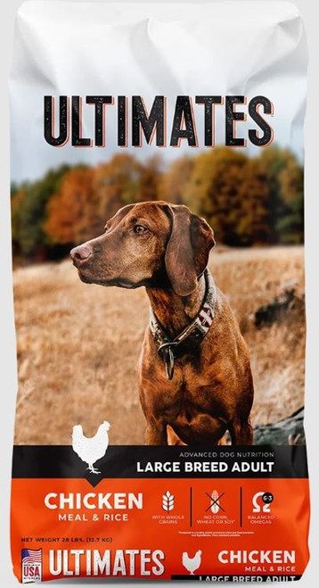Ultimates Advanced Dog Nutrition Large Breed Adult Chicken Meal and Rice 28LBS