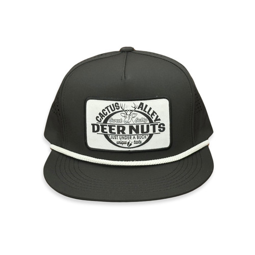 Cactus Alley Hat Co. Black Deer Nuts Laser Snapback