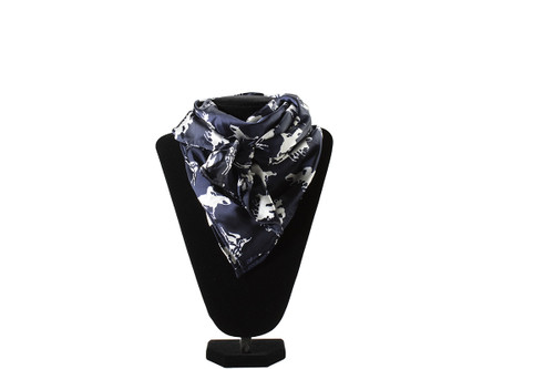 M&F Western Womens Black Horse Print Wild Rag