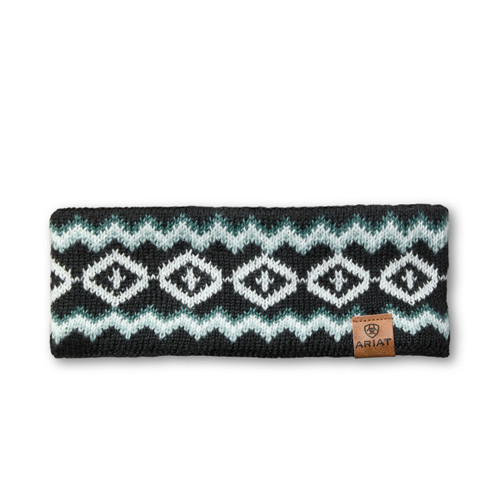 Ariat Ladies Black & White Aztec Print Bristol Headband