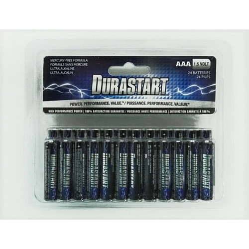 Durastart AAA Alkaline Batteries- 24pk