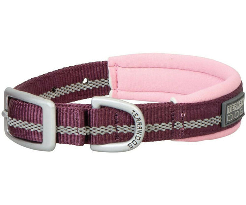 Weaver Leather Neoprene Lined Pink/Plum Color 3/4" Dog Collar