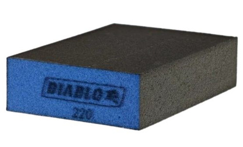 Diablo 4" x 2-1/2" x 1" 220-Grit Flat Edge Sanding Sponge 