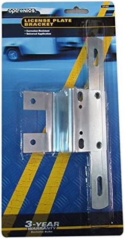 Optronics LP15S License Plate Bracket, Silver
