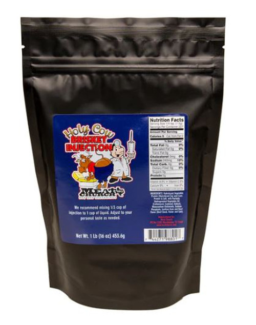 Meat Church BBQ Holy Cow Brisket Injection 1 lb Resealable Bag