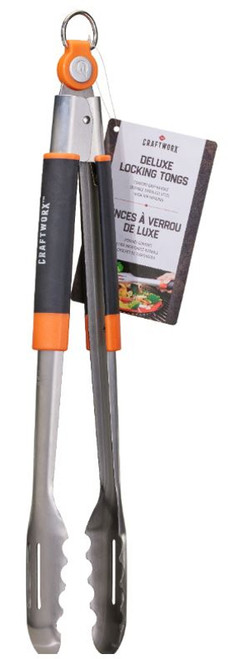 Craftworx Stainless Steel Deluxe Locking Tongs