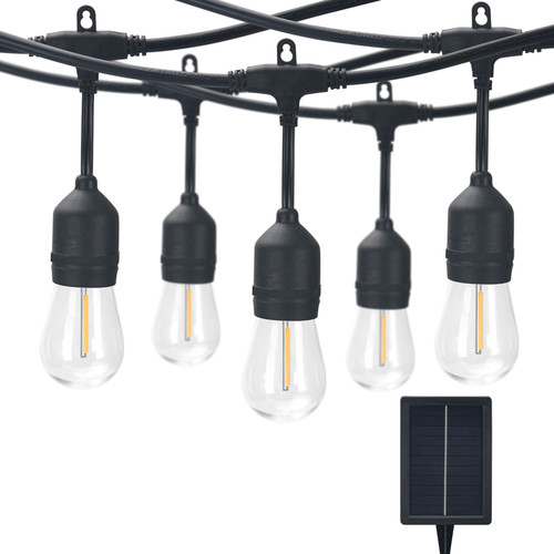 Living Scape 29 Foot Bulb LED Solar Powered Outdoor String Ligh