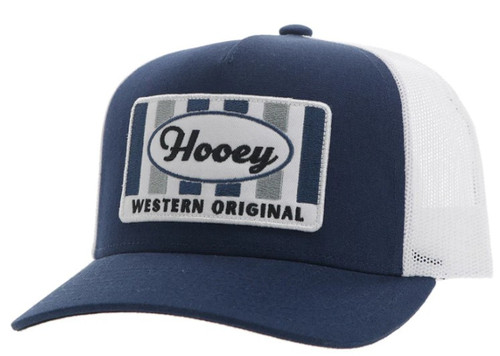 Hooey Men's Navy & White "Sudan" Mid Profile Snapback Hat OS