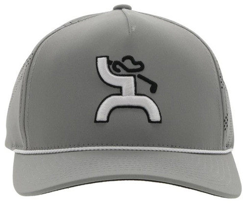 Hooey Men's Grey "Golf" Mid Profile Snapback Hat OS