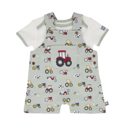 John Deere Boys Green Farm Romper