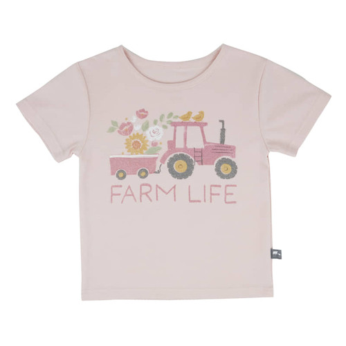 John Deere Girls Toddler Pink Farm Life Shirt