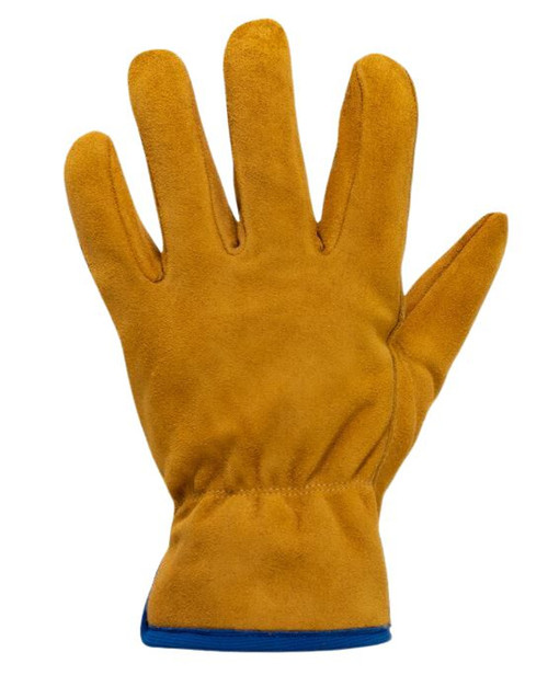 Noble Outfitters Men's Gold Split Hide Cow Leather Work Gloves