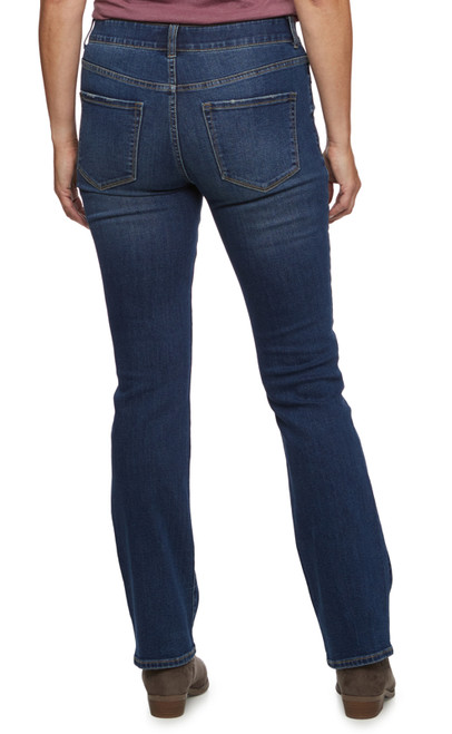 Threadgrit Women's McKenzie Mid Rise Boot Cut Jeans