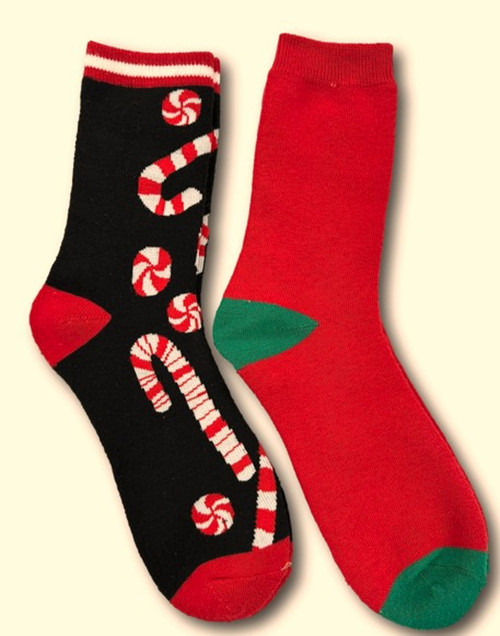 GaaHuu Womens Candy Cane Socks 2 Pack