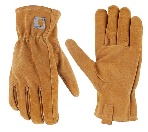 Carhartt Men's Barley Leather Open Cuff Glove