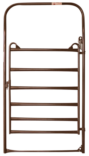 PRIEFERT UTILITY BOW GATE - BROWN