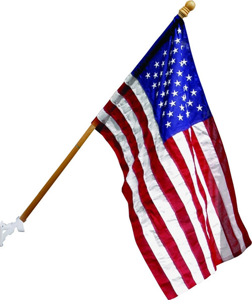 Valley Forge Wood Pole Kit with Polyester US Flag