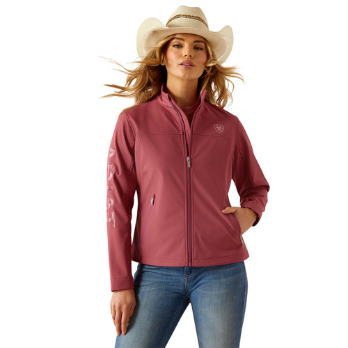 Ariat Women's Dry Rose & Mauve Blur New Team Softshell Jacket