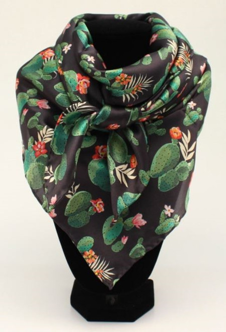 M&F Cactus Print Silk Wild Rag