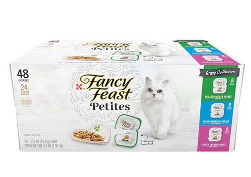 Fancy Feast Petites Single Serve Wet Cat Food in Gravy 24ct/2.8oz