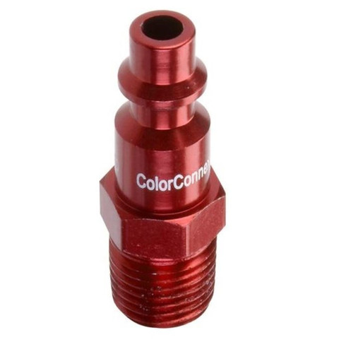 Legacy A73440D-2PK D 1/4" Red Air Plug 1/4" MNPT (2 pack)
