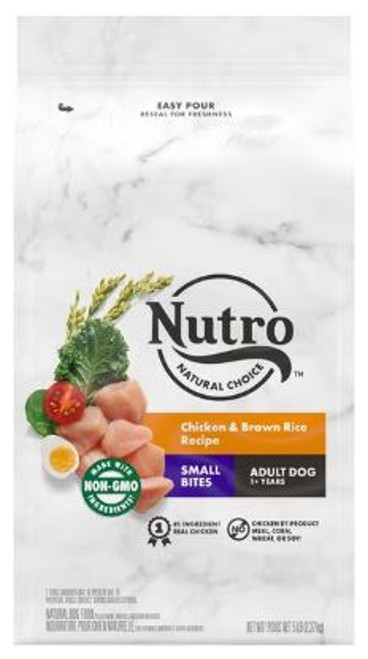 Nutro Natural Choice Adult Small Bites Farm-Raised Chicken & Bro